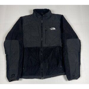 The North Face Women M Black Denali Full Zip Fleece Jacket Retro